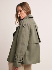 Anthology By JD Williams Green Short Trench Coat - Image 2 of 5