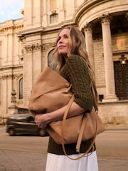 Anthology By JD Williams Brown Premium Real Suede Tote Bag - Image 2 of 4