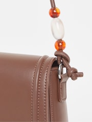 JD Williams Brown Beaded Shoulder Bag - Image 3 of 4