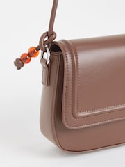 JD Williams Brown Beaded Shoulder Bag - Image 4 of 4