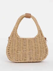 JD Williams Natural Raffia Grab Bag - Image 3 of 4
