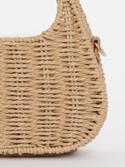 JD Williams Natural Raffia Grab Bag - Image 4 of 4
