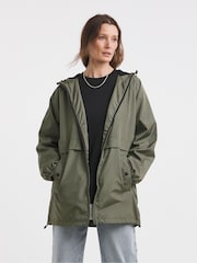JD Williams Green Short Lightweight Raincoat - Image 1 of 4