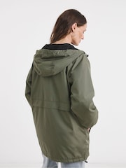 JD Williams Green Short Lightweight Raincoat - Image 2 of 4