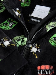 Black Minecraft Fleece License All-In-One (4-16yrs) - Image 8 of 8