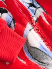 Red Football Fleece All-In-One (3-16yrs) - Image 6 of 7