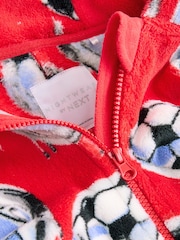 Red Football Fleece All-In-One (3-16yrs) - Image 7 of 7