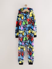 Multi Bright Gamer Fleece All-In-One (3-16yrs) - Image 6 of 9