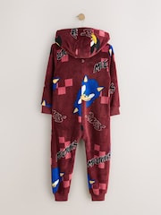 Dark Red Sonic Fleece License All-In-One (3-16yrs) - Image 2 of 4