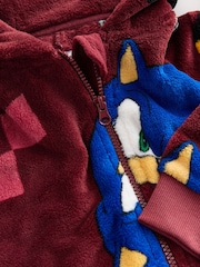 Dark Red Sonic Fleece License All-In-One (3-16yrs) - Image 3 of 4