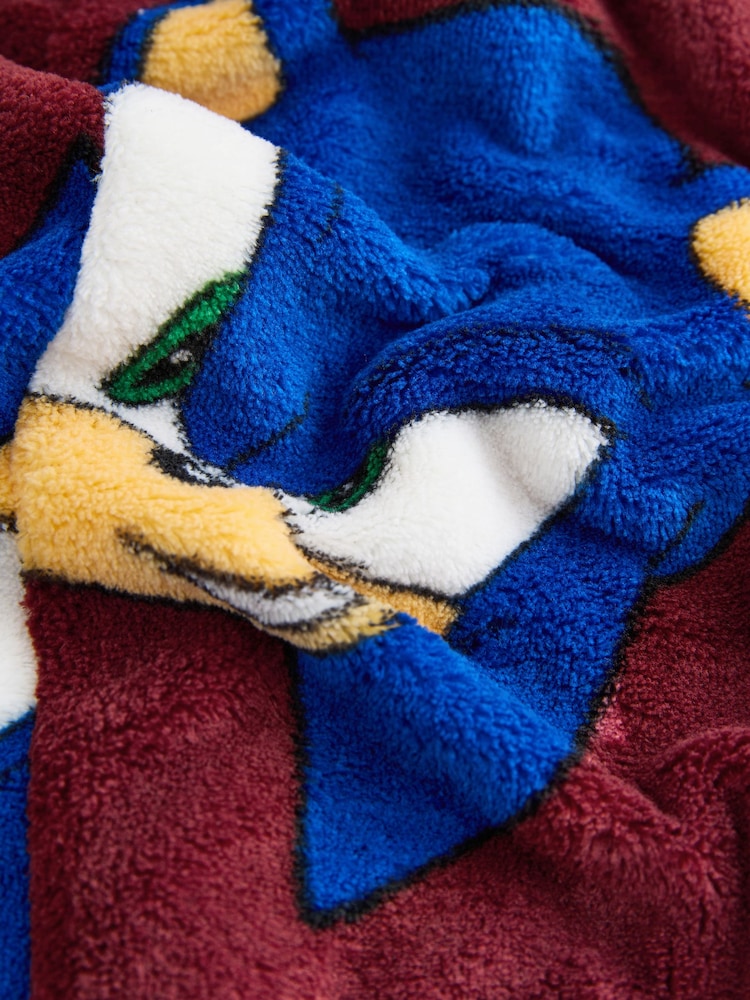 Dark Red Sonic Fleece License All-In-One (3-16yrs) - Image 4 of 4