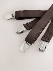 Chocolate Brown Slim Braces - Image 3 of 6