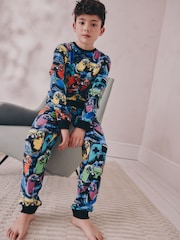 Multi Bright Single Cosy Fleece Pyjamas (3-16yrs) - Image 1 of 8