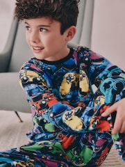 Multi Bright Single Cosy Fleece Pyjamas (3-16yrs) - Image 2 of 8