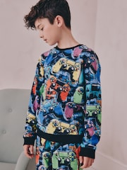 Multi Bright Single Cosy Fleece Pyjamas (3-16yrs) - Image 4 of 8