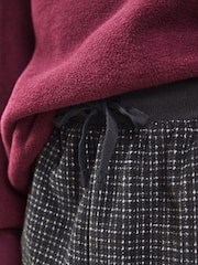 Burgundy Red NYC Single Cosy Fleece Pyjamas (3-16yrs) - Image 3 of 7