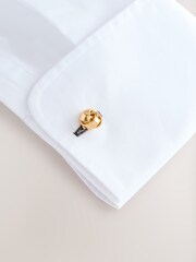 Gold Tone Knot Cufflinks - Image 1 of 5