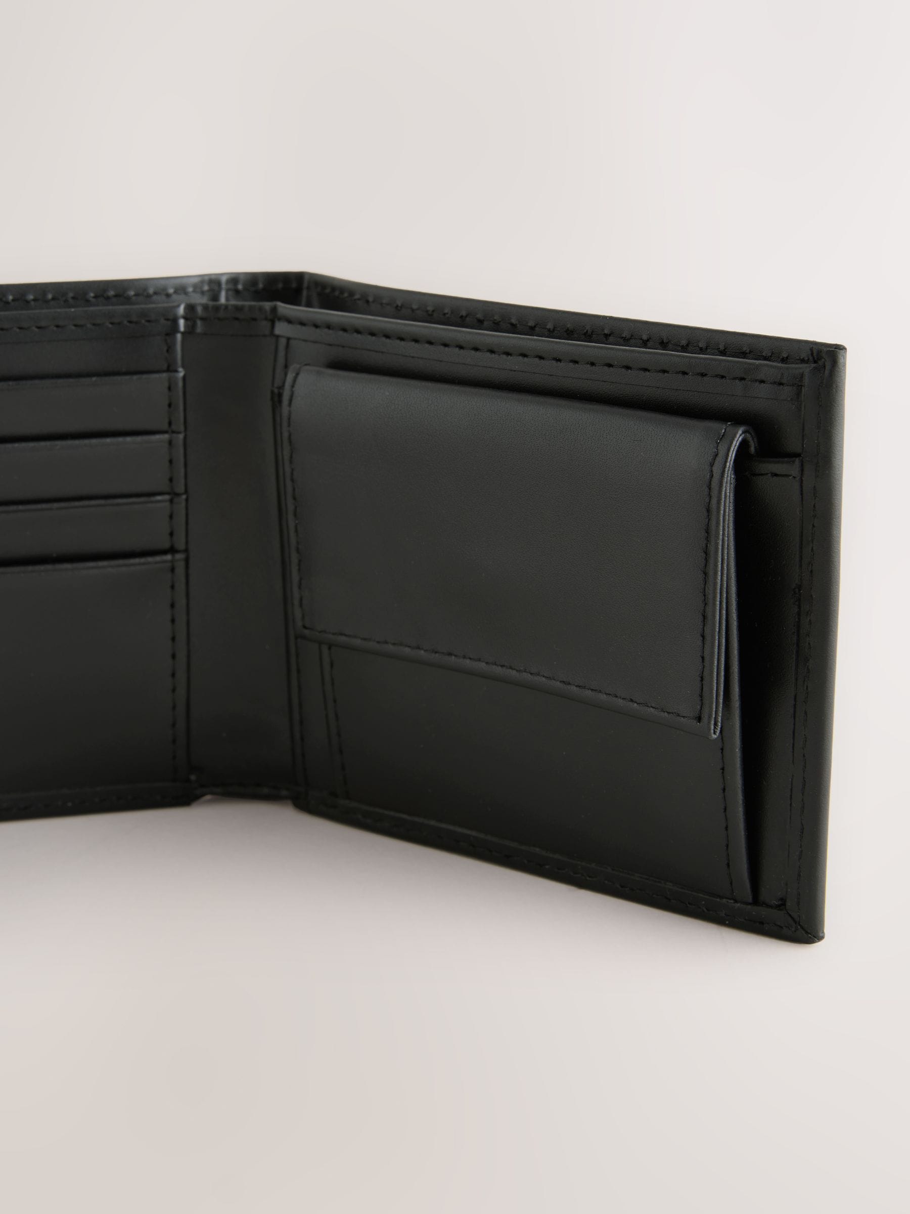 Buy Black Leather Bifold Wallet from Next Jordan