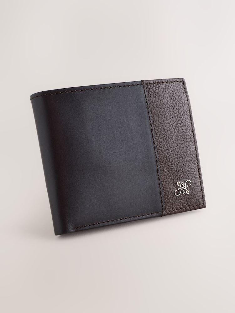 Chocolate Brown Leather Bifold Wallet - Image 1 of 4