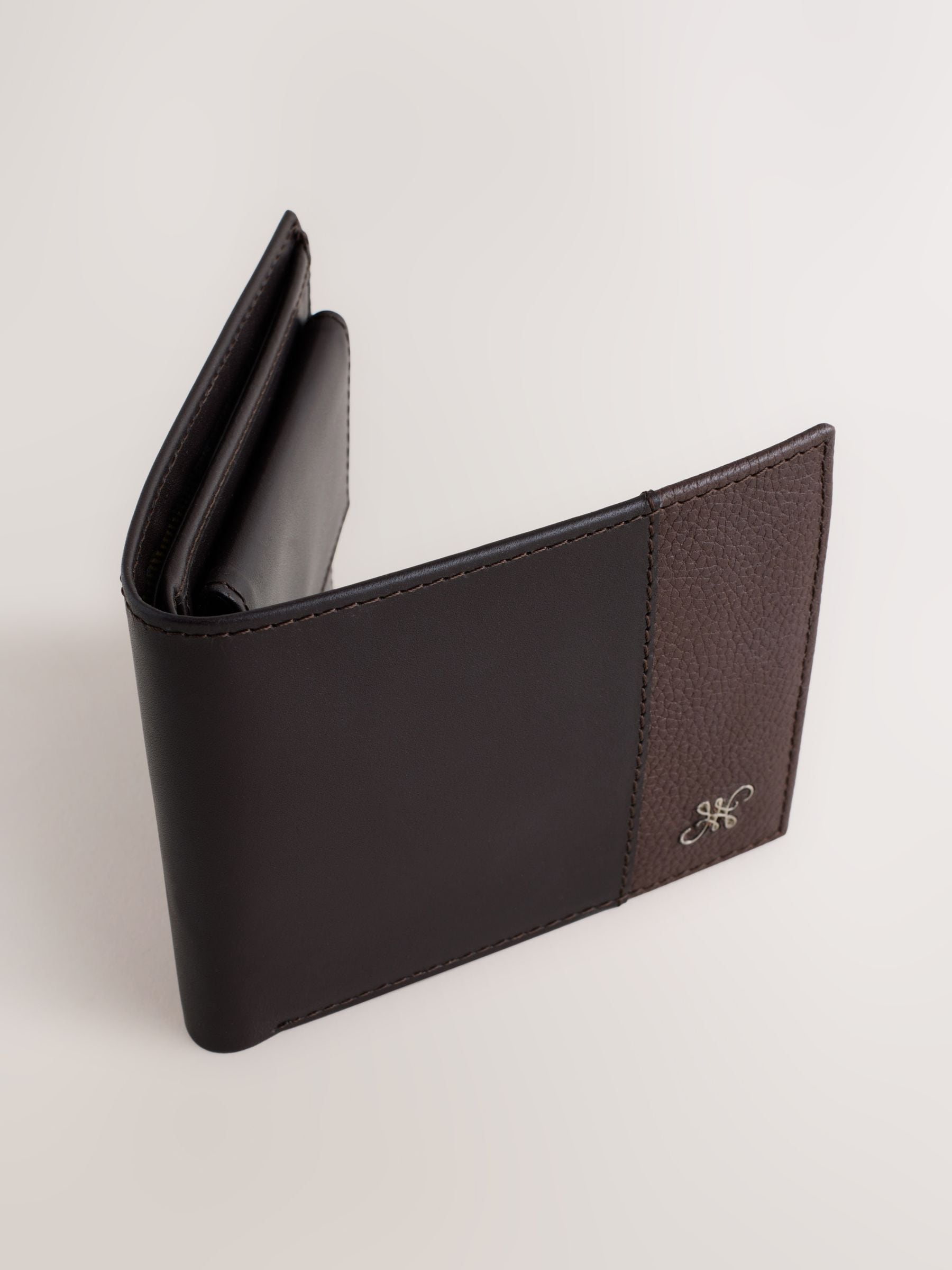 Buy Chocolate Brown Leather Bifold Wallet from the Next UK online shop
