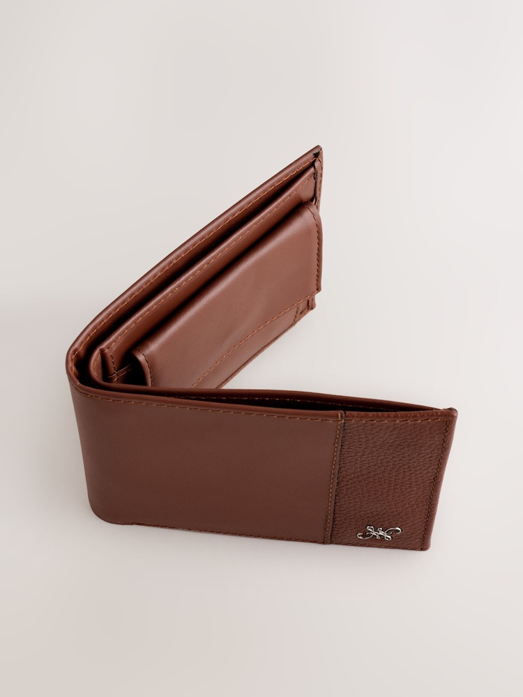 Tan Brown Leather Bifold Wallet - Image 2 of 4
