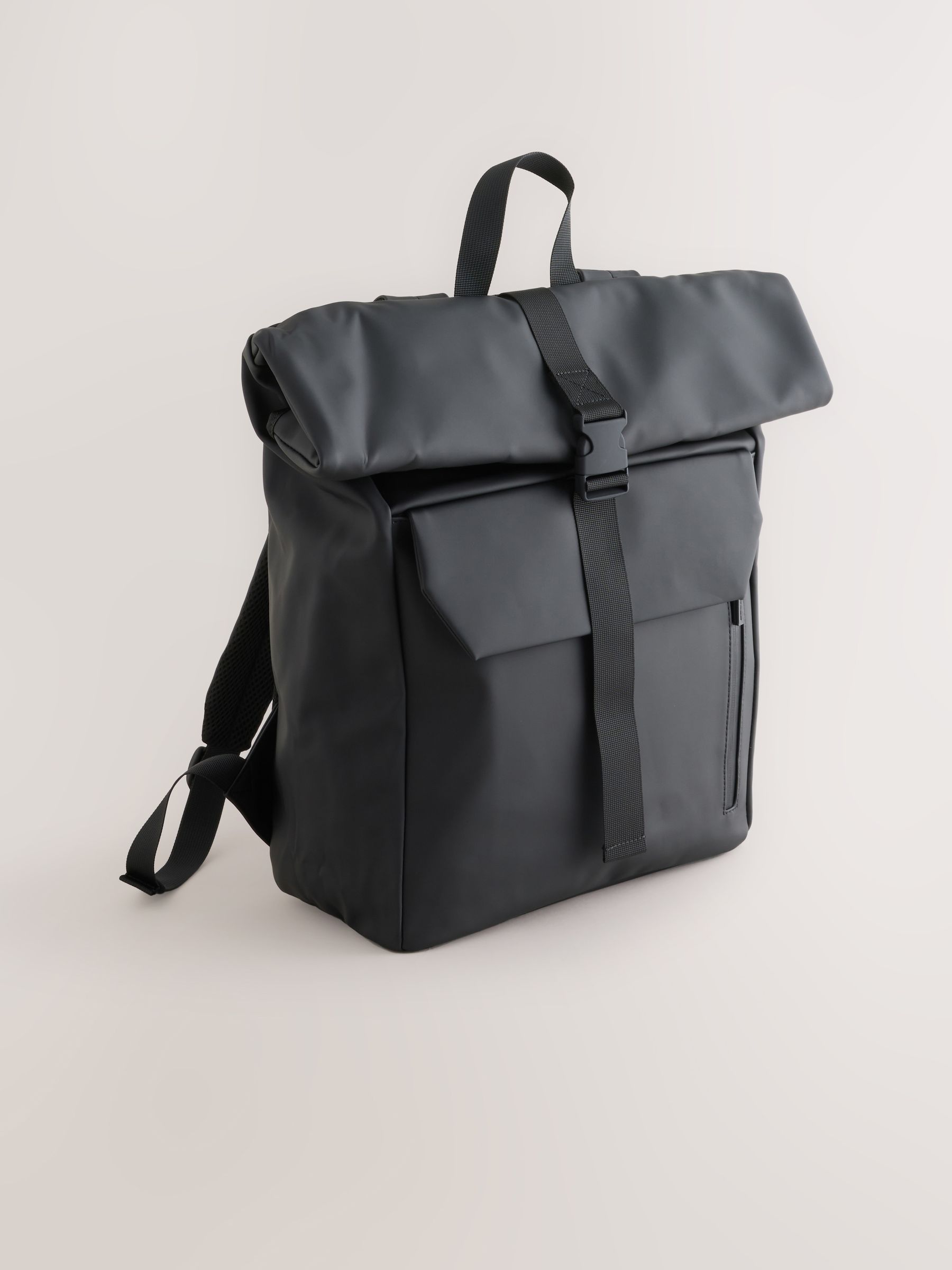 Buy Black Rubberised Backpack from the Next UK online shop