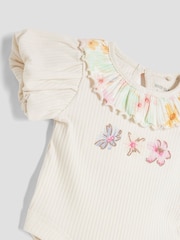 River Island Cream Baby Girls Floral Print Top and Leggings Set - Image 3 of 4