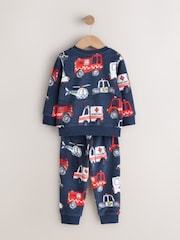 Multi Navy Single Cosy Fleece Pyjamas (9mths-12yrs) - Image 5 of 7