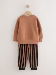 Rust Brown Dinosaur Single Cosy Fleece Pyjamas (9mths-12yrs) - Image 5 of 8