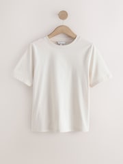 Ecru/Navy Supima Short Sleeve T-Shirts 2 Pack - Image 6 of 10