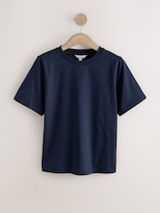 Ecru/Navy Supima Short Sleeve T-Shirts 2 Pack - Image 7 of 10