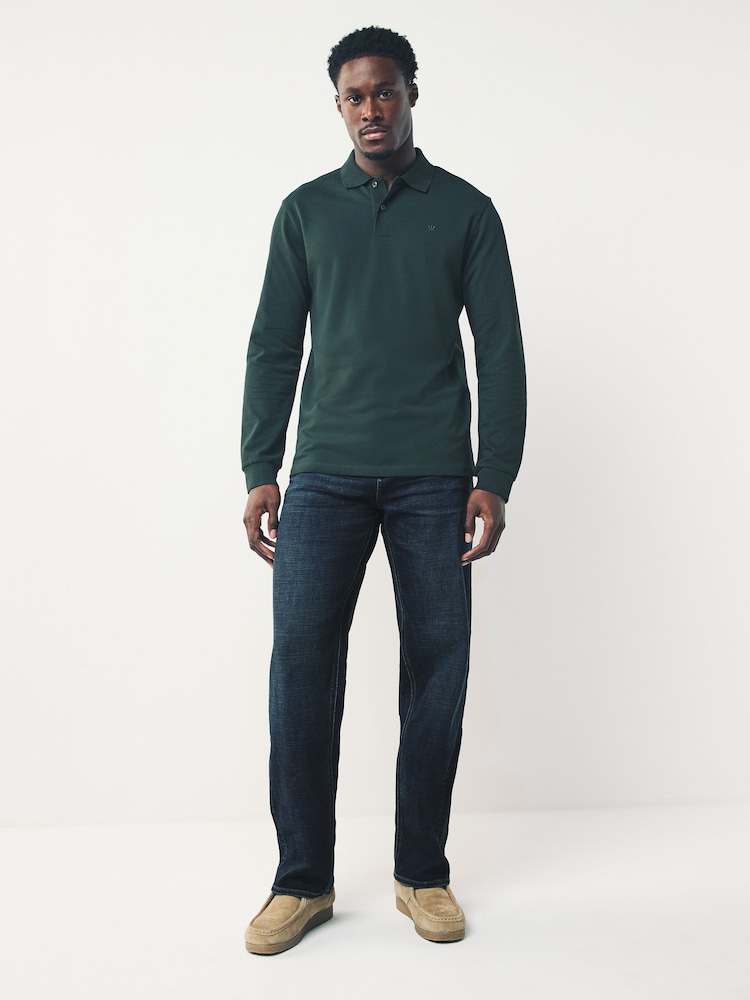 Blue Mid Indigo Relaxed Fit Motionflex Jeans - Image 2 of 12