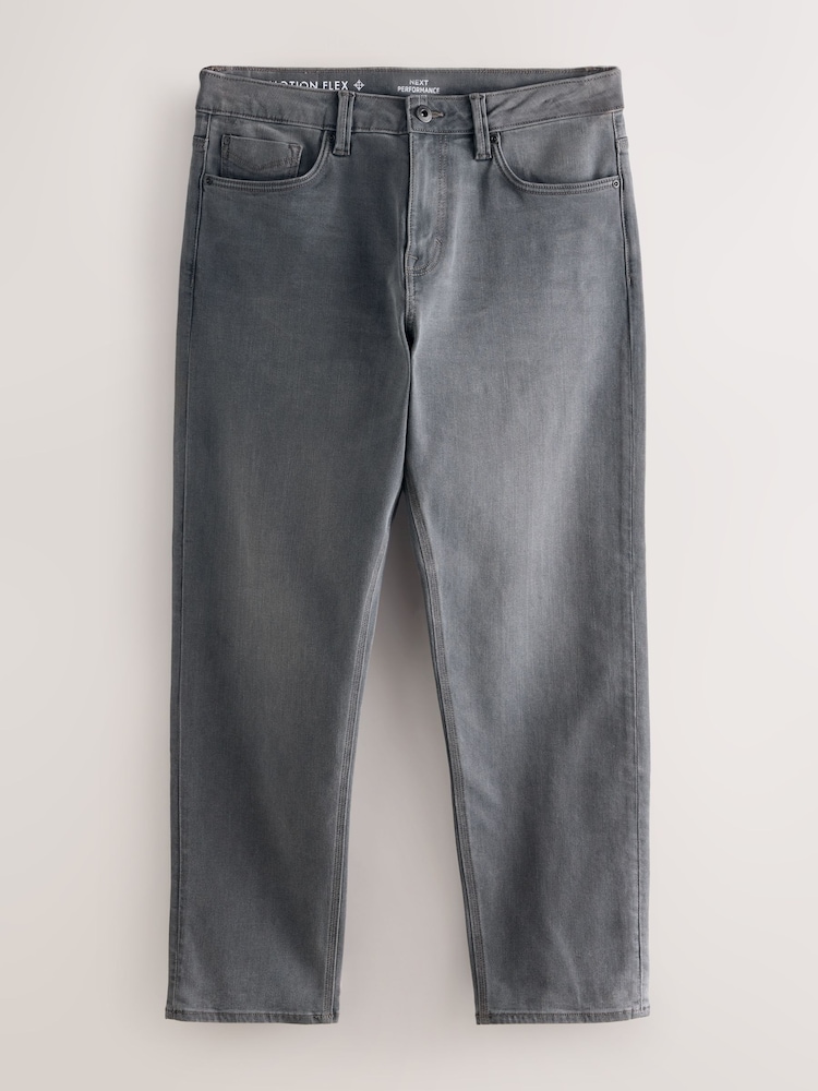 Grey Slim Fit Motionflex Jeans - Image 1 of 3 Grey Slim Fit Motionflex Jeans - Image 1 of 3
