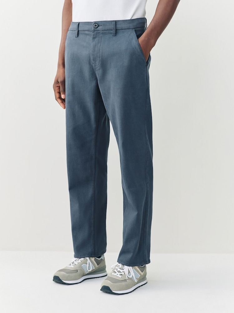 Dusky Blue Straight Fit Motionflex Jeans - Image 1 of 12 Dusky Blue Straight Fit Motionflex Jeans - Image 1 of 12