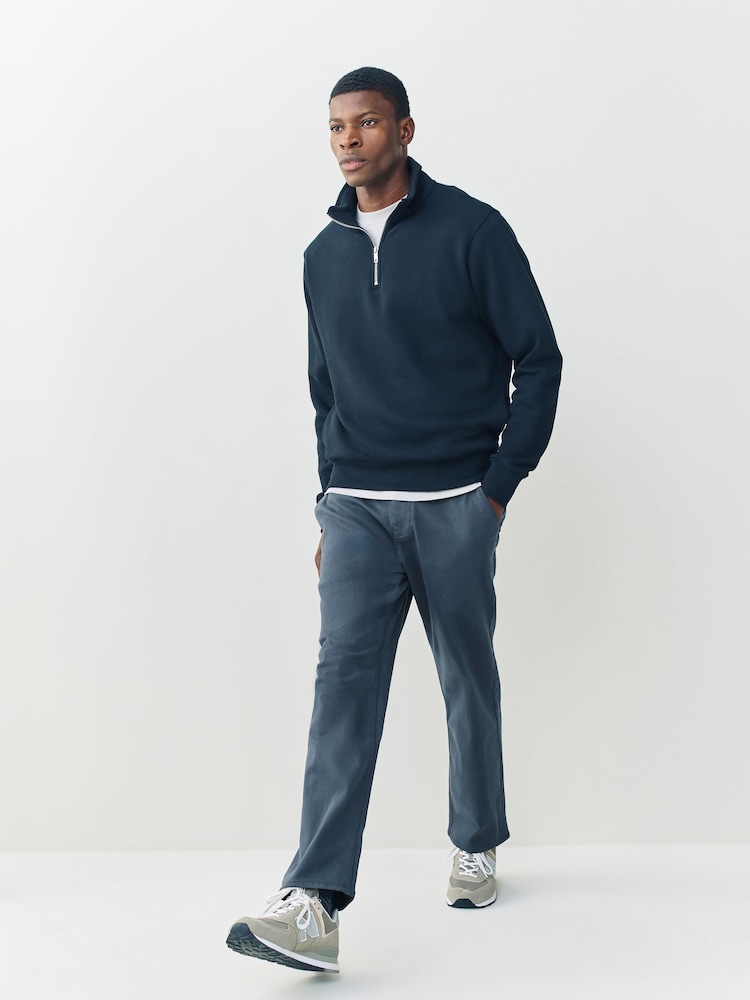Dusky Blue Straight Fit Motionflex Jeans - Image 2 of 12 Dusky Blue Straight Fit Motionflex Jeans - Image 2 of 12