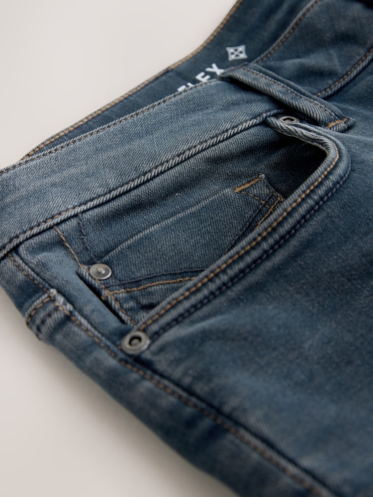 Dusky Blue Slim Fit Motionflex Jeans - Image 9 of 9 Dusky Blue Slim Fit Motionflex Jeans - Image 9 of 9