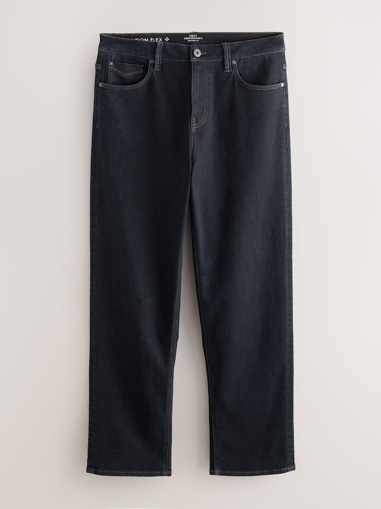 Blue Rinse Relaxed Fit Motionflex Jeans - Image 1 of 11