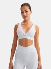 TALA Grey Dayflex V-Neck Sports Bra - Image 1 of 3