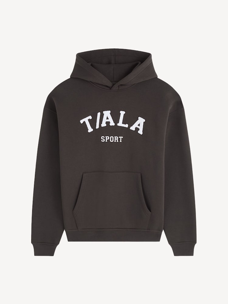 TALA Brown Oversized Volley Hoodie with Fleece - Image 3 of 3