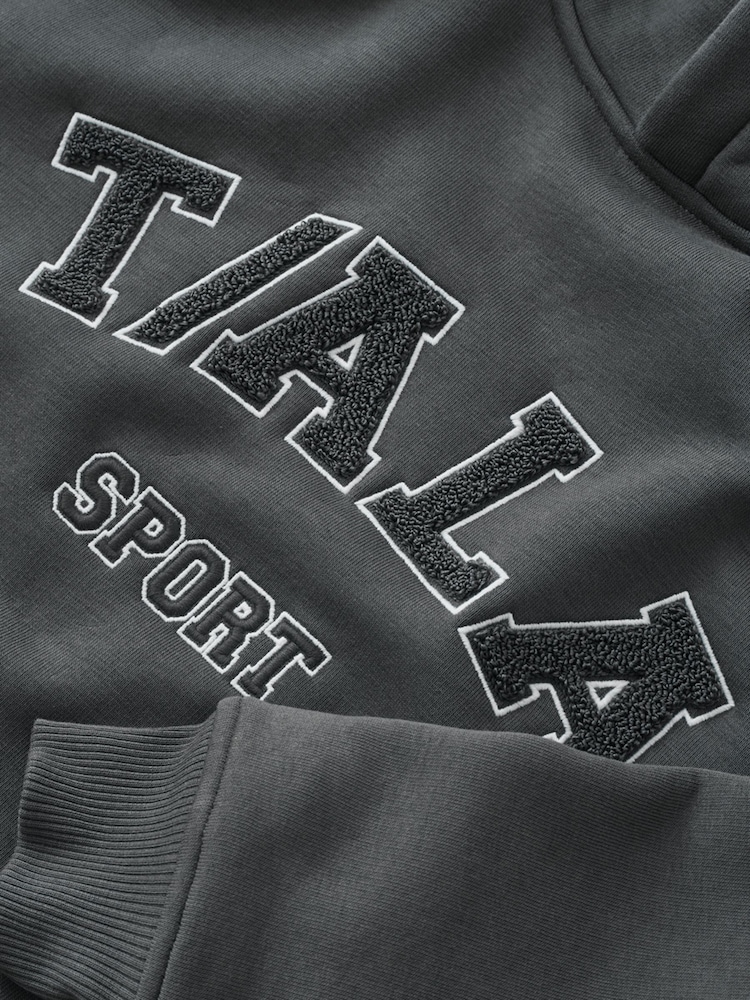 TALA Grey Oversized Volley Hoodie with Fleece - Image 4 of 4