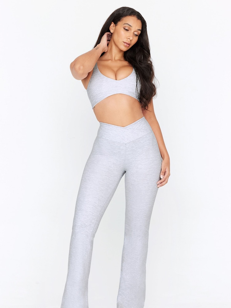 TALA Grey Yoga Yoga DayFlex Wrap High Waisted Flares Leggings - Image 1 of 1
