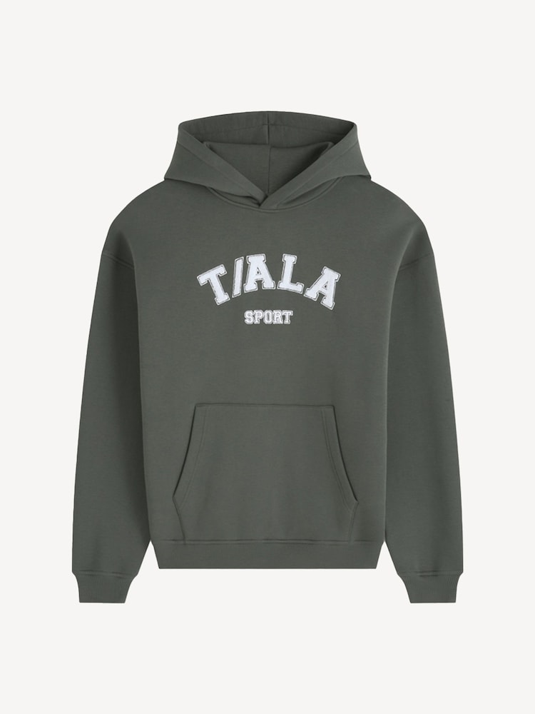 TALA Green Oversized Volley Hoodie with Fleece - Image 3 of 3