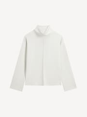 TALA White Ecru Flared Sleeve Sweat Top - Image 3 of 3