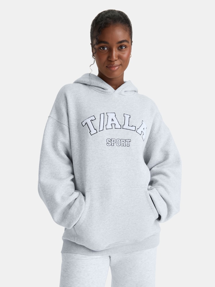 TALA Grey Light Oversized Volley Hoodie with Fleece - Image 1 of 3