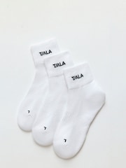 TALA White Sports Socks 3 Pack - Image 1 of 1