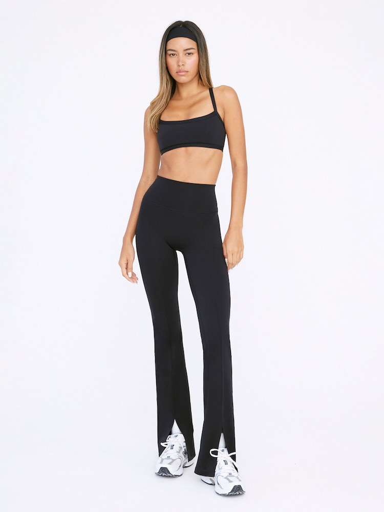 TALA Black DayFlex High Waisted Split Hem Flare Leggings - Image 3 of 3