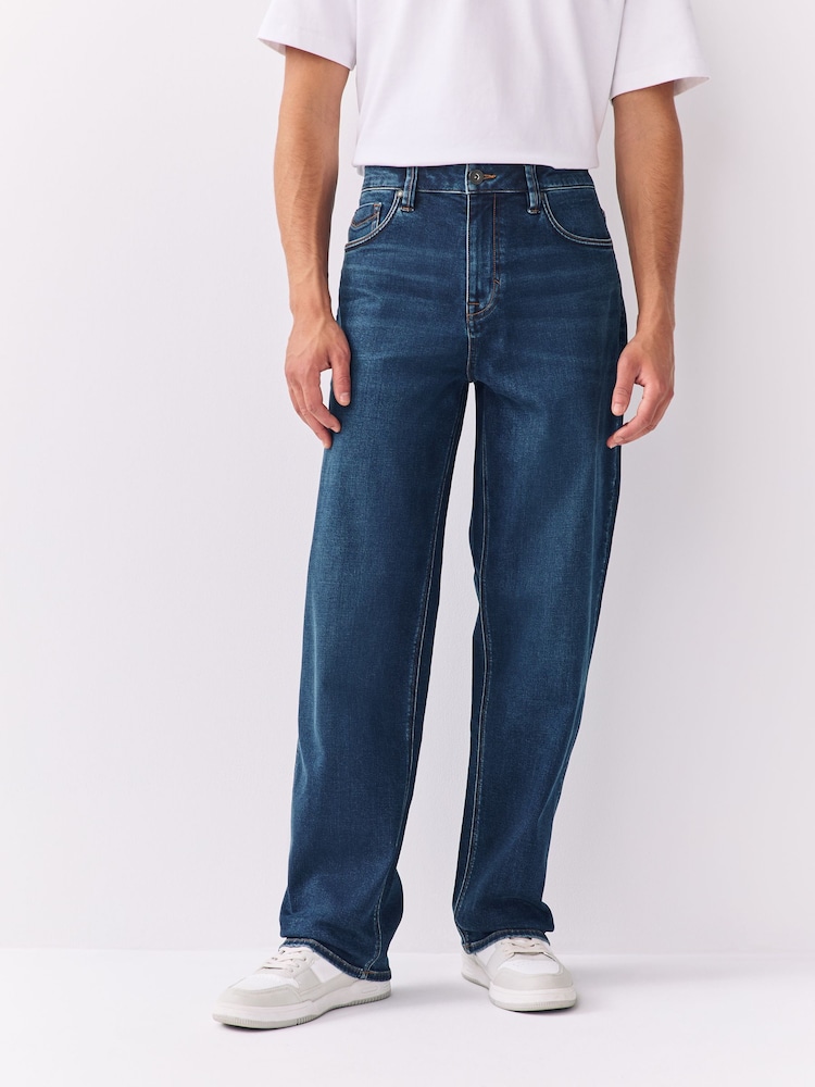 Blue Relaxed Fit Motionflex Jeans - Image 1 of 10 Blue Relaxed Fit Motionflex Jeans - Image 1 of 10