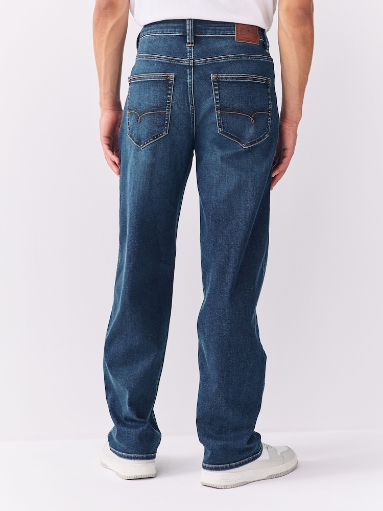 Blue Relaxed Fit Motionflex Jeans - Image 2 of 10 Blue Relaxed Fit Motionflex Jeans - Image 2 of 10