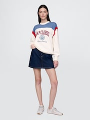 Gap Cream Vintage Soft French Terry Logo Sweatshirt - Image 3 of 5