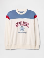Gap Cream Vintage Soft French Terry Logo Sweatshirt - Image 5 of 5